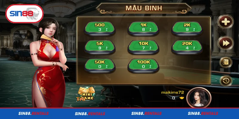 Bật mí cách xếp bài Mậu Binh Sin88 tối ưu