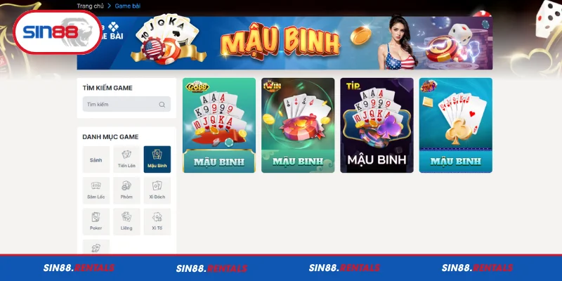 Giới thiệu Mậu Binh Sin88