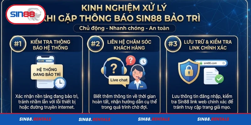 Kinh nghiệm xử lý khi gặp thông báo Sin88 bảo trì