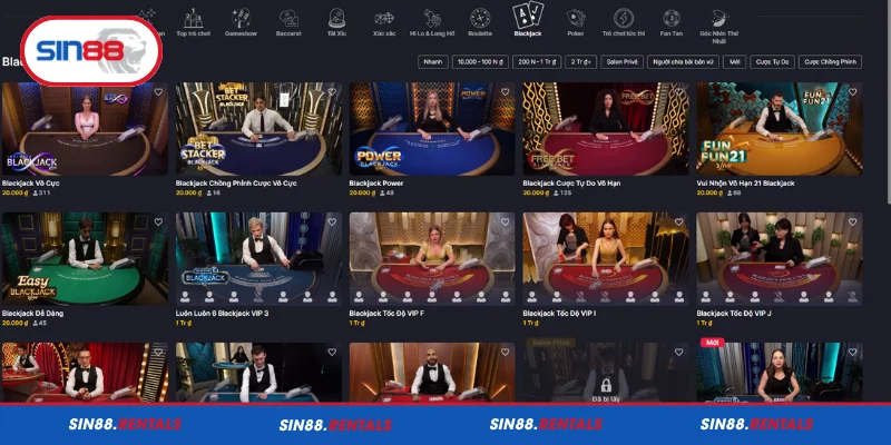 Mẹo tham gia Blackjack Sin88 an toàn và hiệu quả