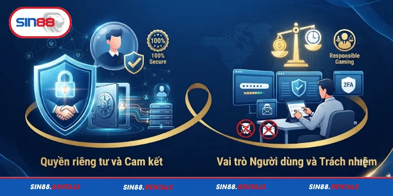 Quyền riêng tư và những cam kết dành cho người dùng Sin88