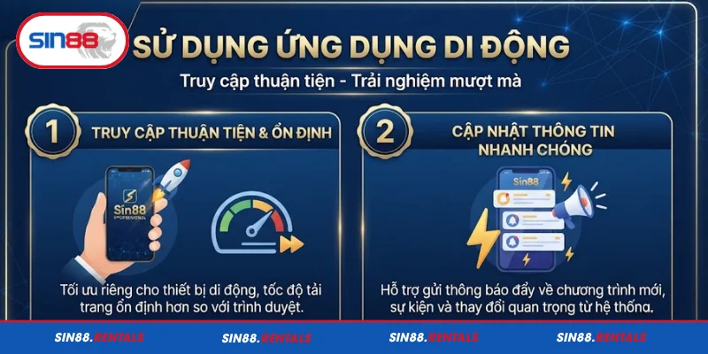 Ứng dụng di động – Cách xử lý khi Sin88 bị chặn
