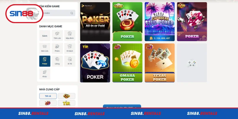 Vài nét về Poker Sin88